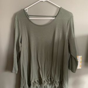 Olive high low top